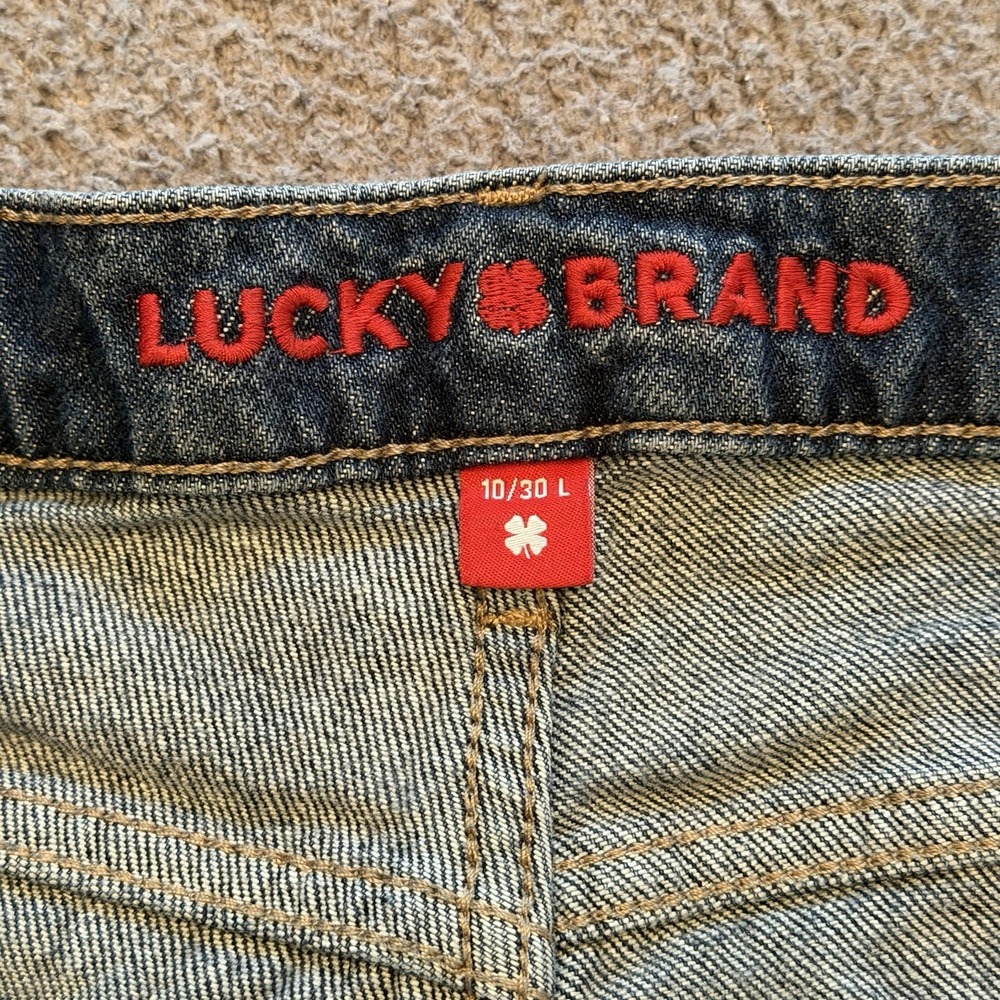 LUCKY BRAND Jeans ZOE High Rise Straight Leg Medium Wash Denim Women's 10/30L - Picture 5 of 16